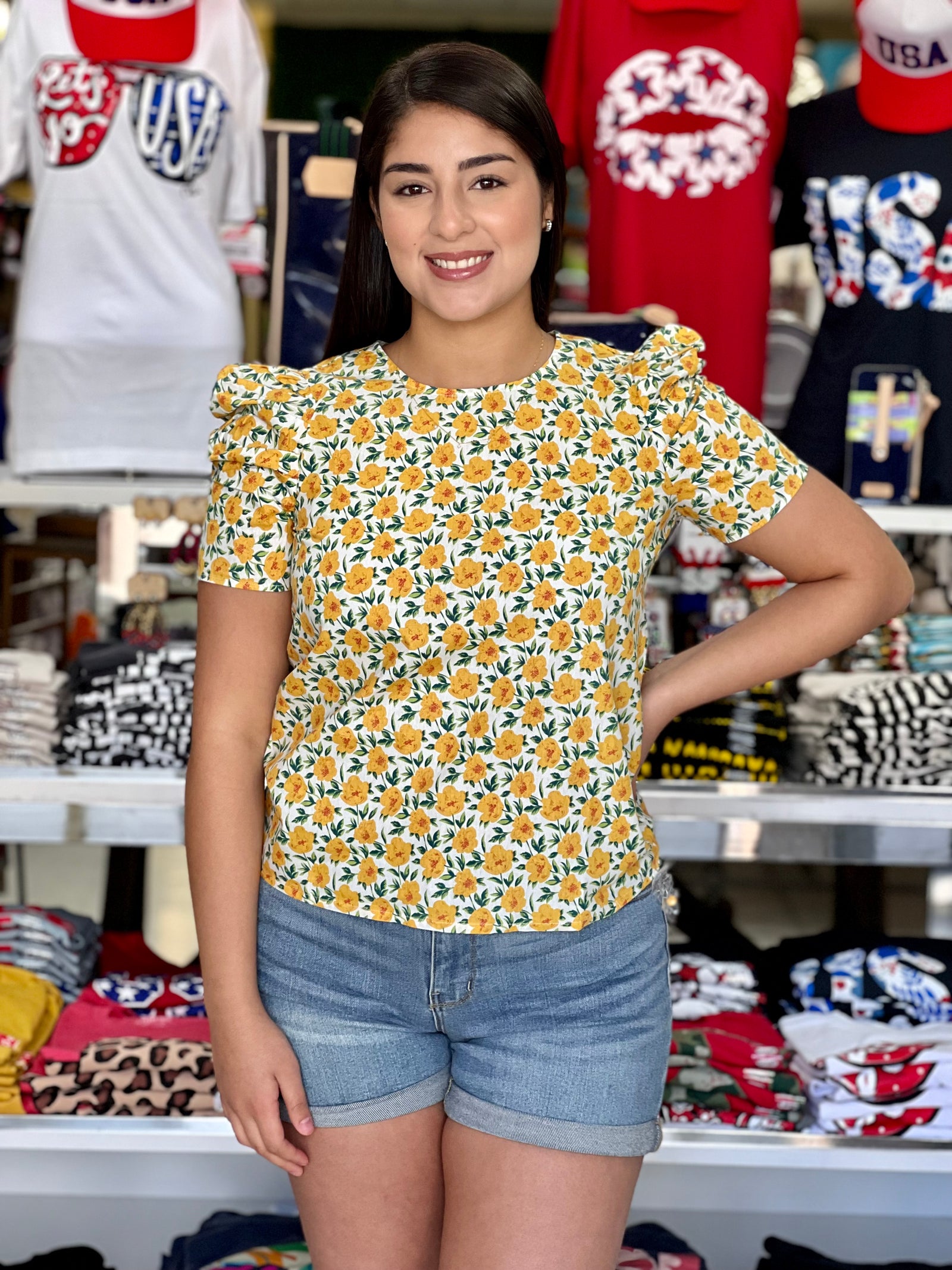 YELLOW GARDEN TOP