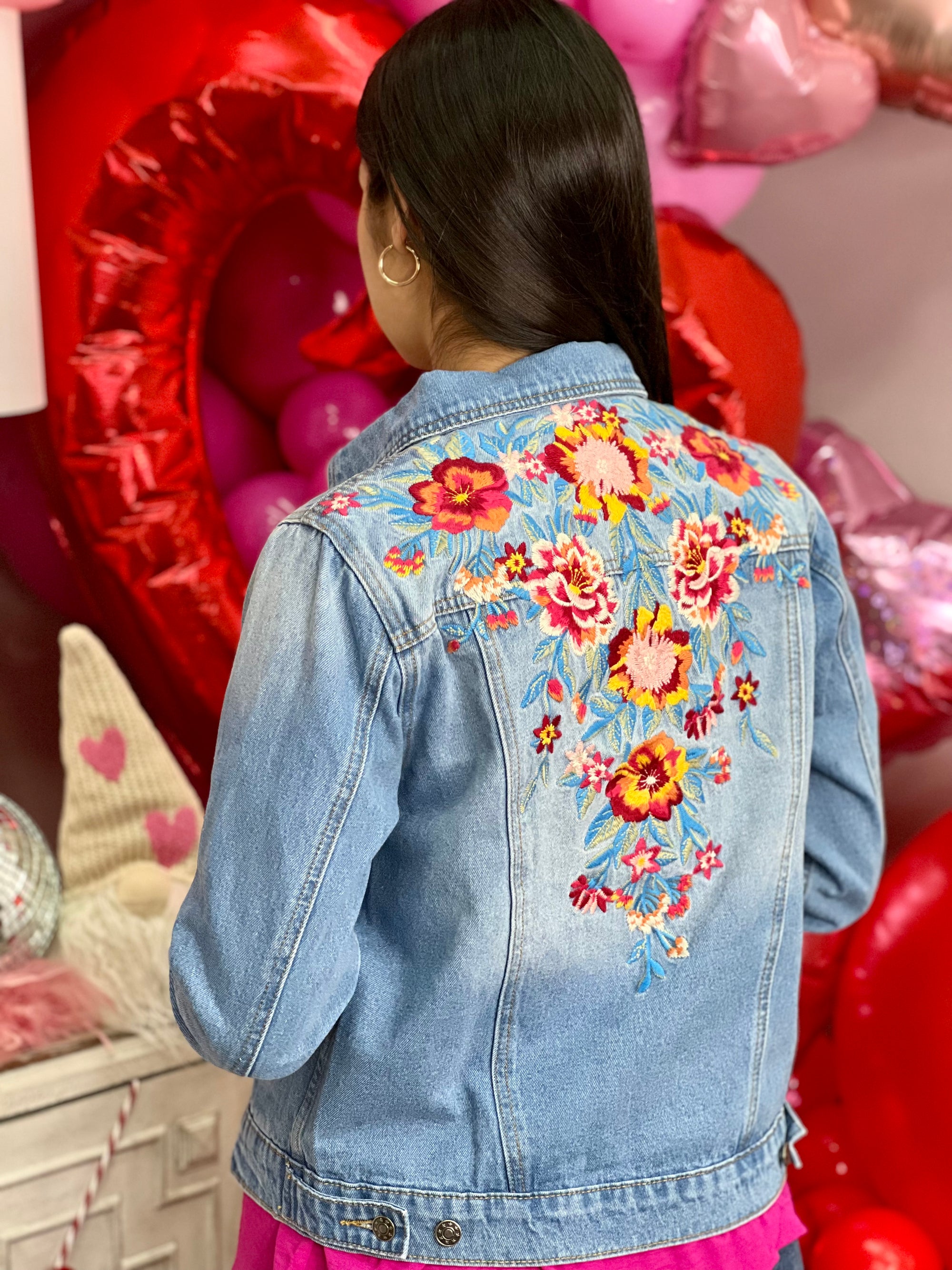 BELINDA FLORAL JEAN JACKET