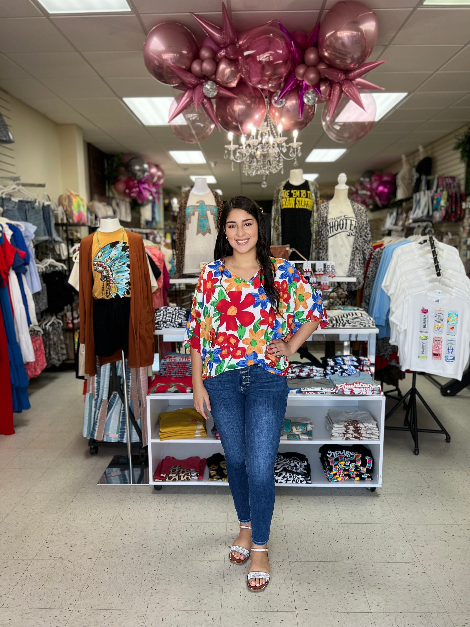 MARY FLORAL TOP