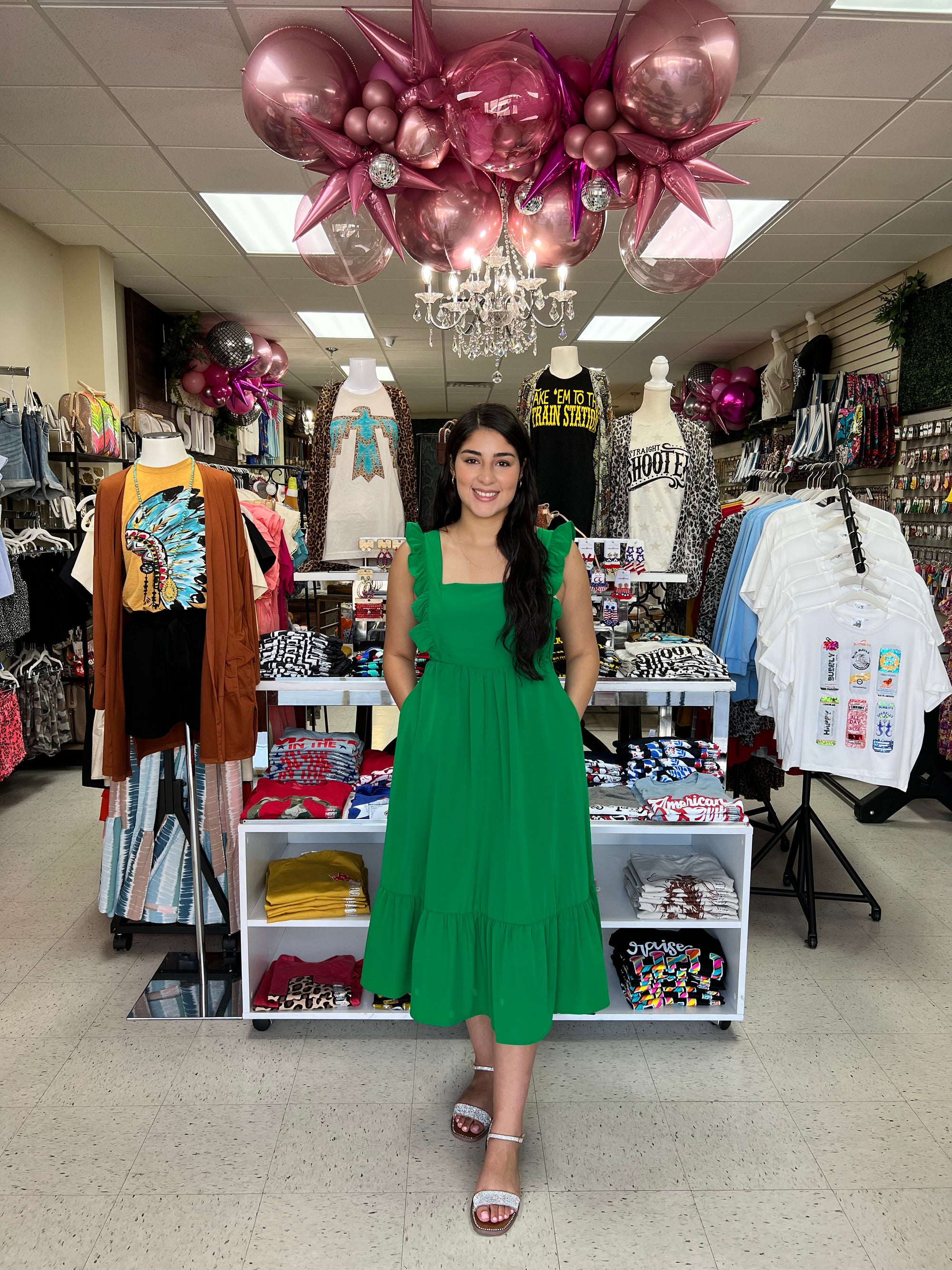 ISLAND GREEN DRESS