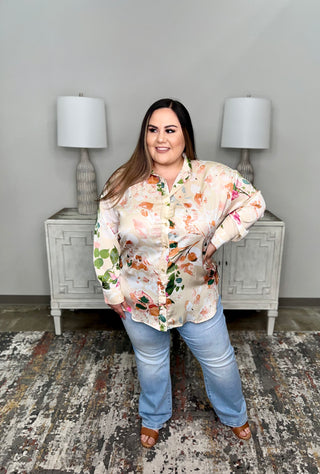 WATERCOLOR FLORAL BLOUSE