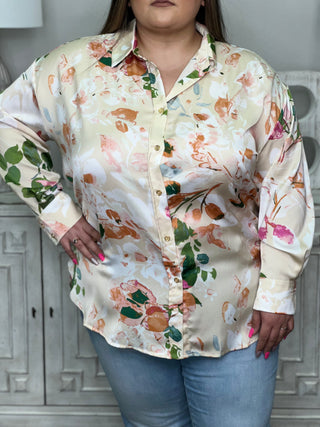 WATERCOLOR FLORAL BLOUSE