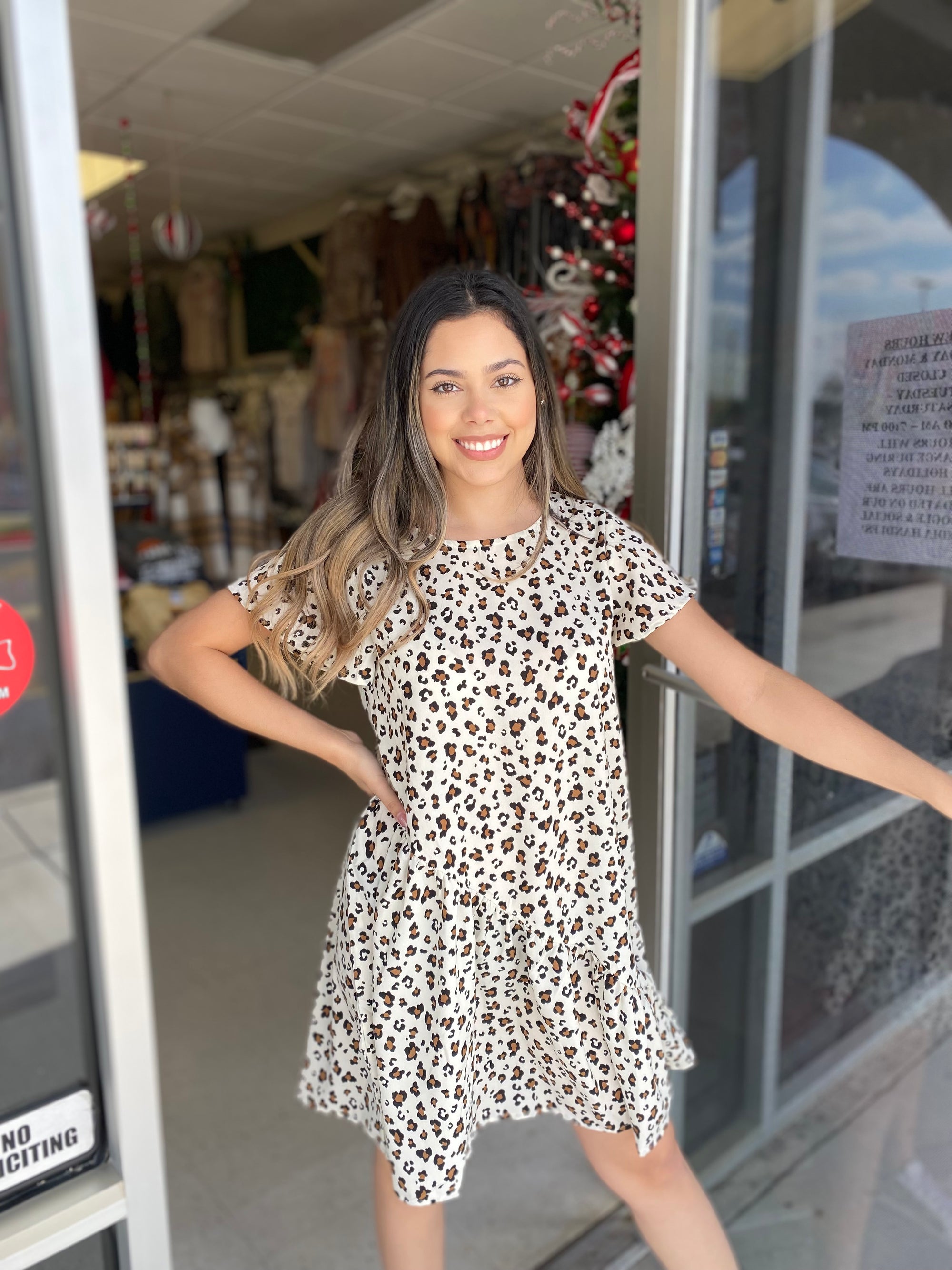 ROSE CARMEL LEOPARD DRESS