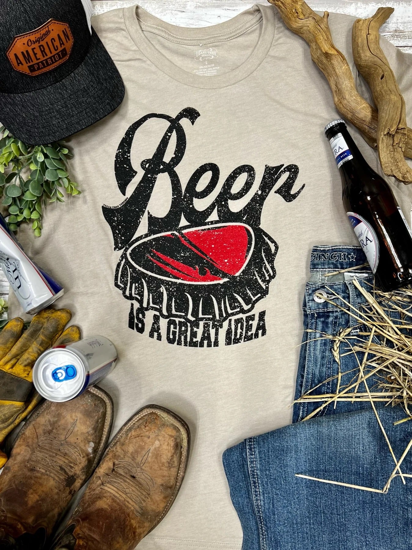 BEER IS A GREAT IDEA TEE