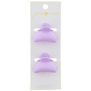 JANE MARIE SET OF 2 MINI BUBBLE CLAW CLIPS PURPLE