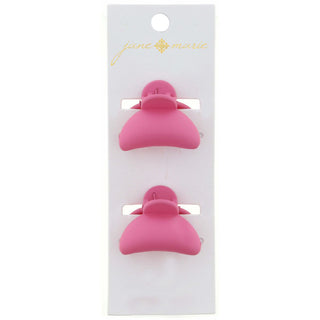 JANE MARIE SET OF 2 MINI BUBBLE CLAW CLIPS PINK