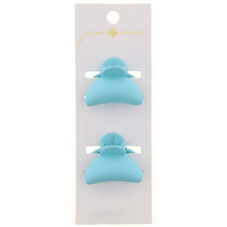 JANE MARIE SET OF 2 MINI BUBBLE CLAW CLIPS BLUE