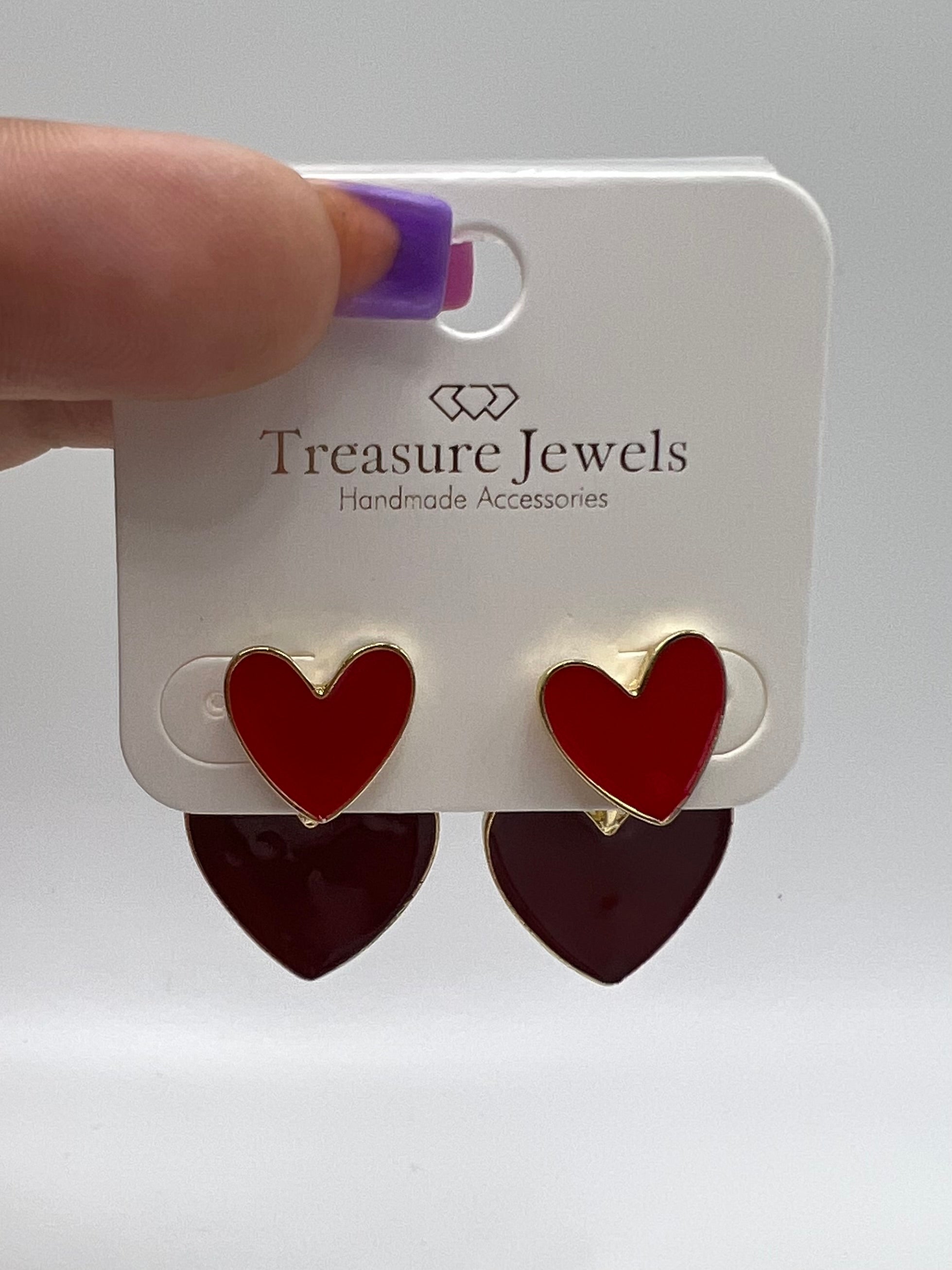 RED HEART DINA TREASURE JEWEL DANGLES