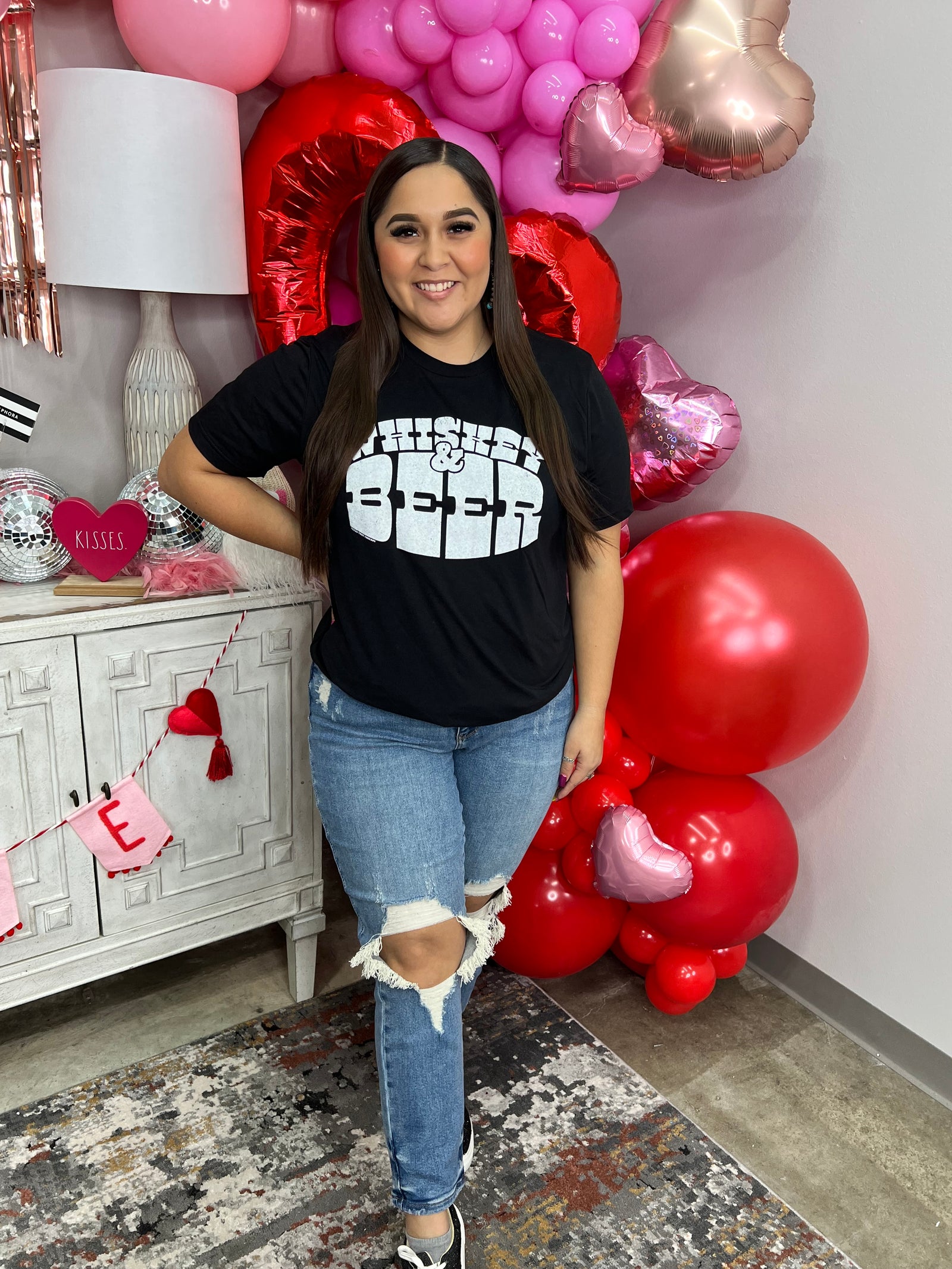 WHISKEY AND BEER TEXAS TRUE TEE