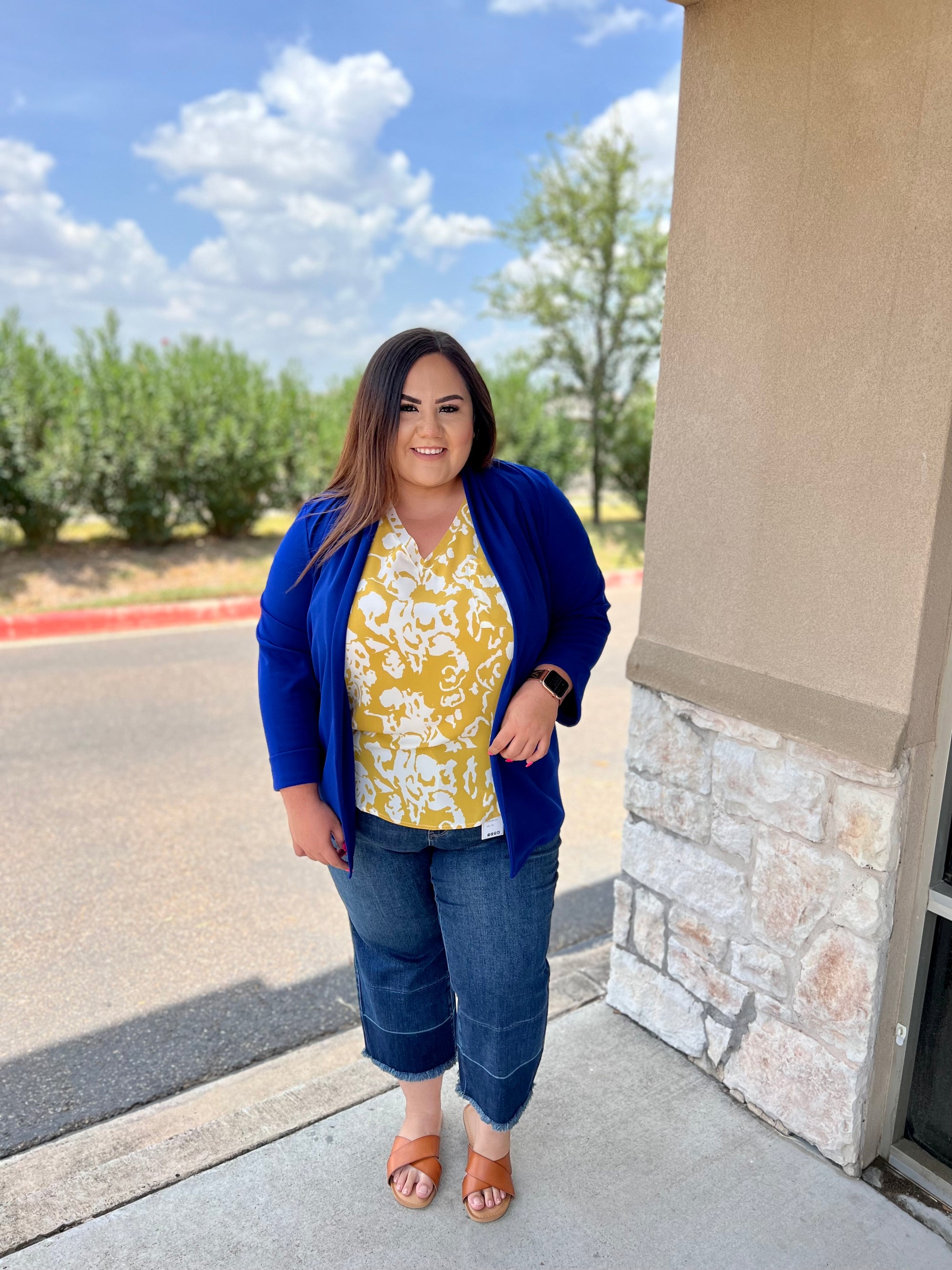 BOSS LADY ROYAL BLUE BLAZER