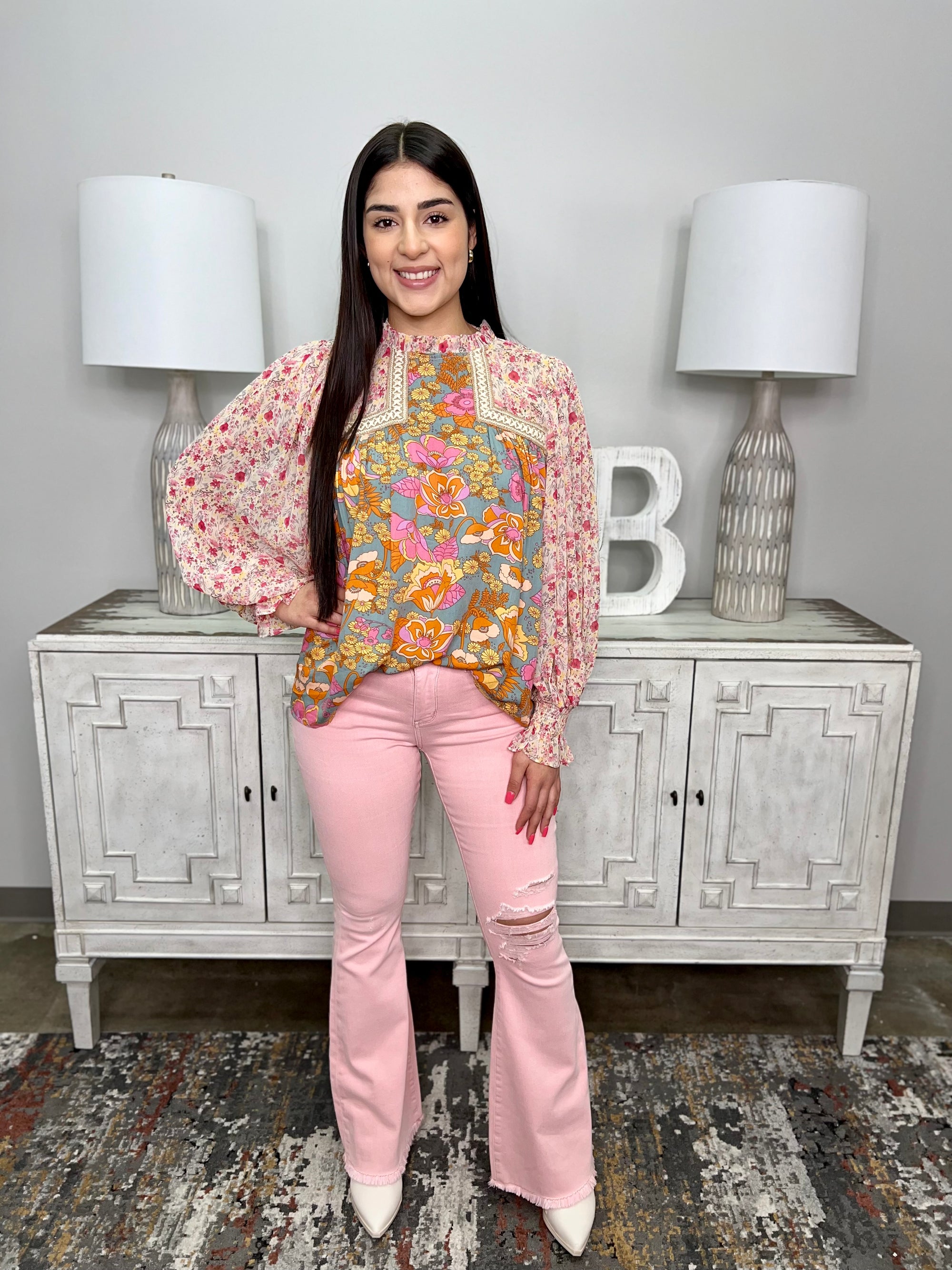 CHER FLORAL BLOUSE