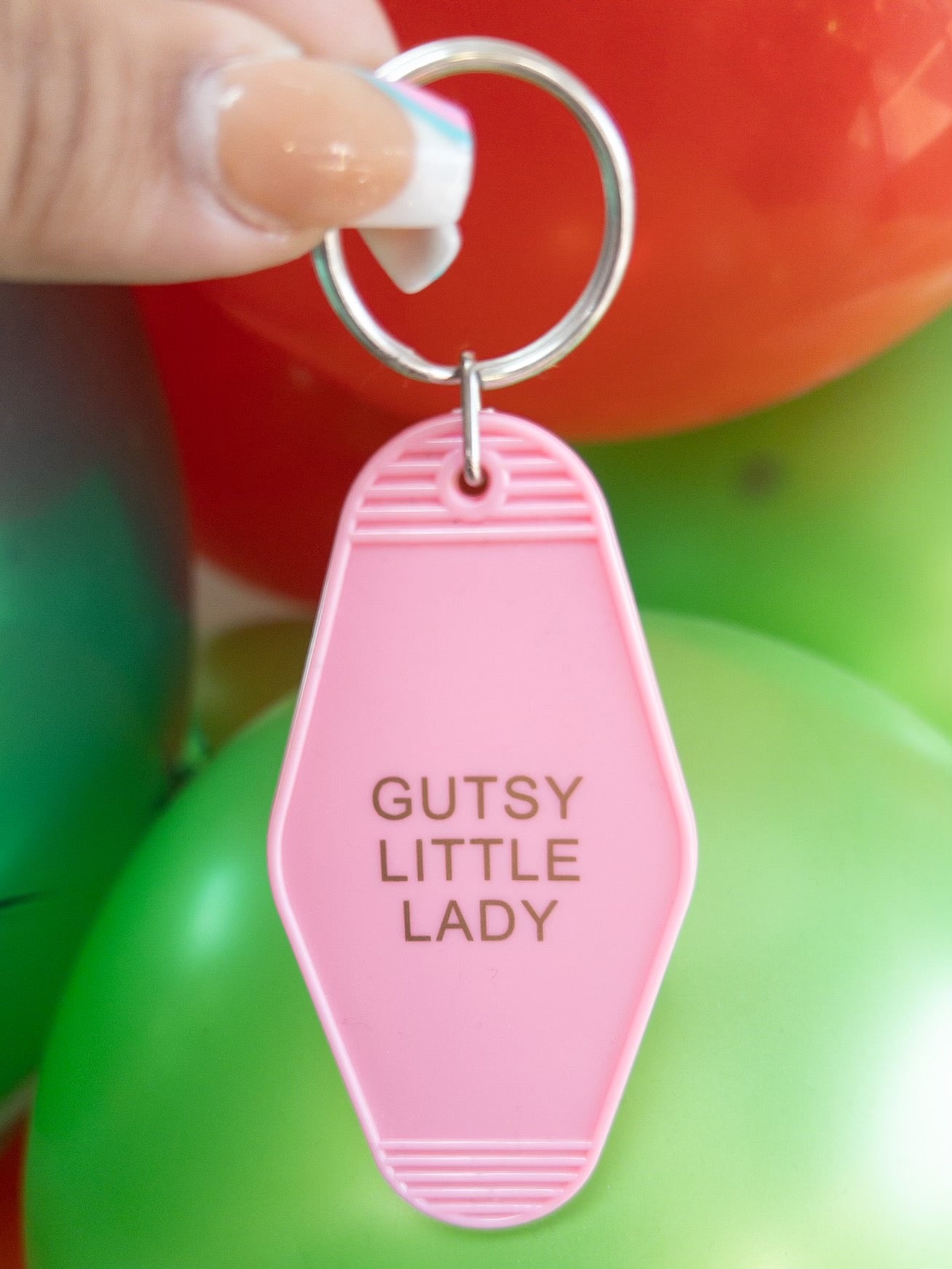 GUTSY LITTLE LADY KEYCHAIN