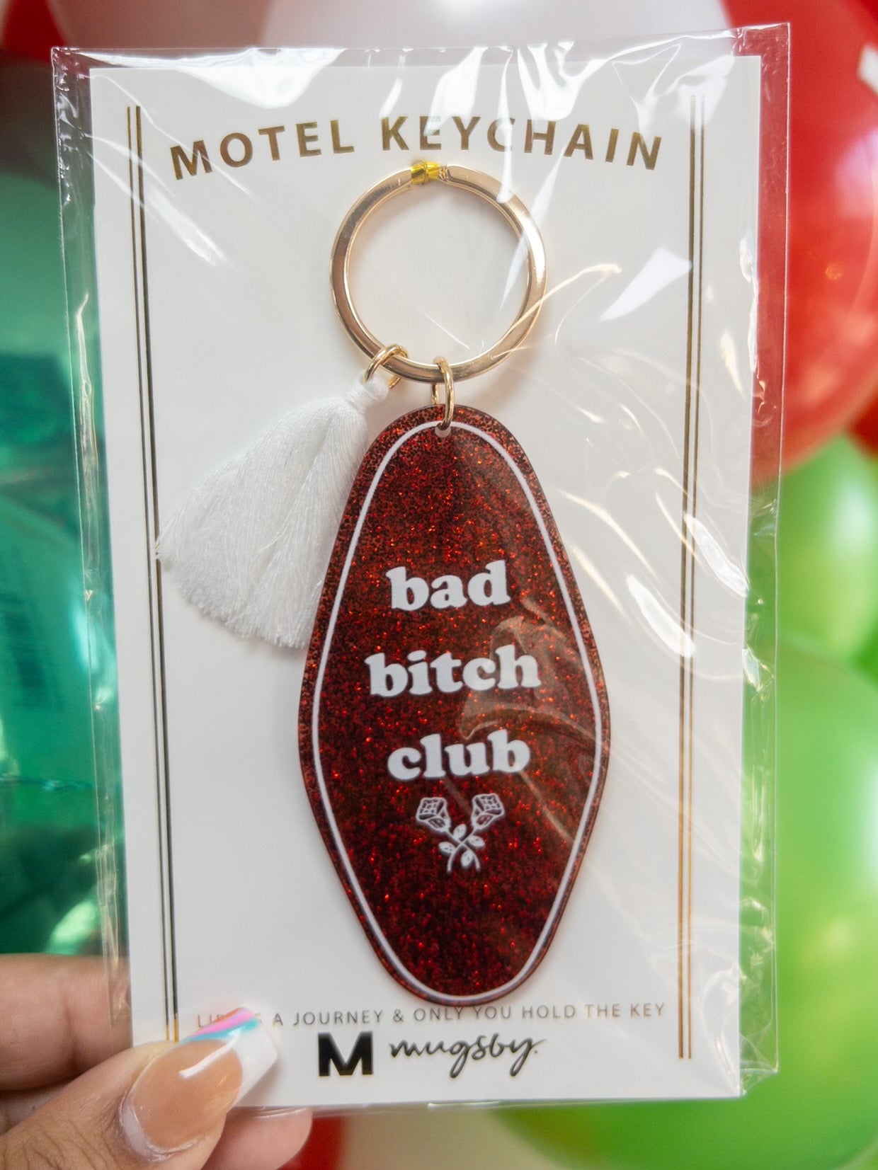 BAD BITCH CLUB KEYCHAIN