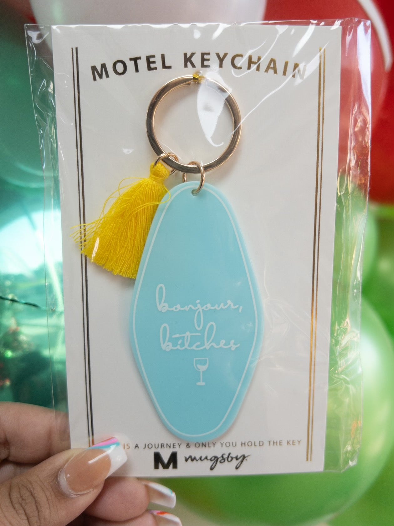 BONJOUR BITCHES KEYCHAINS