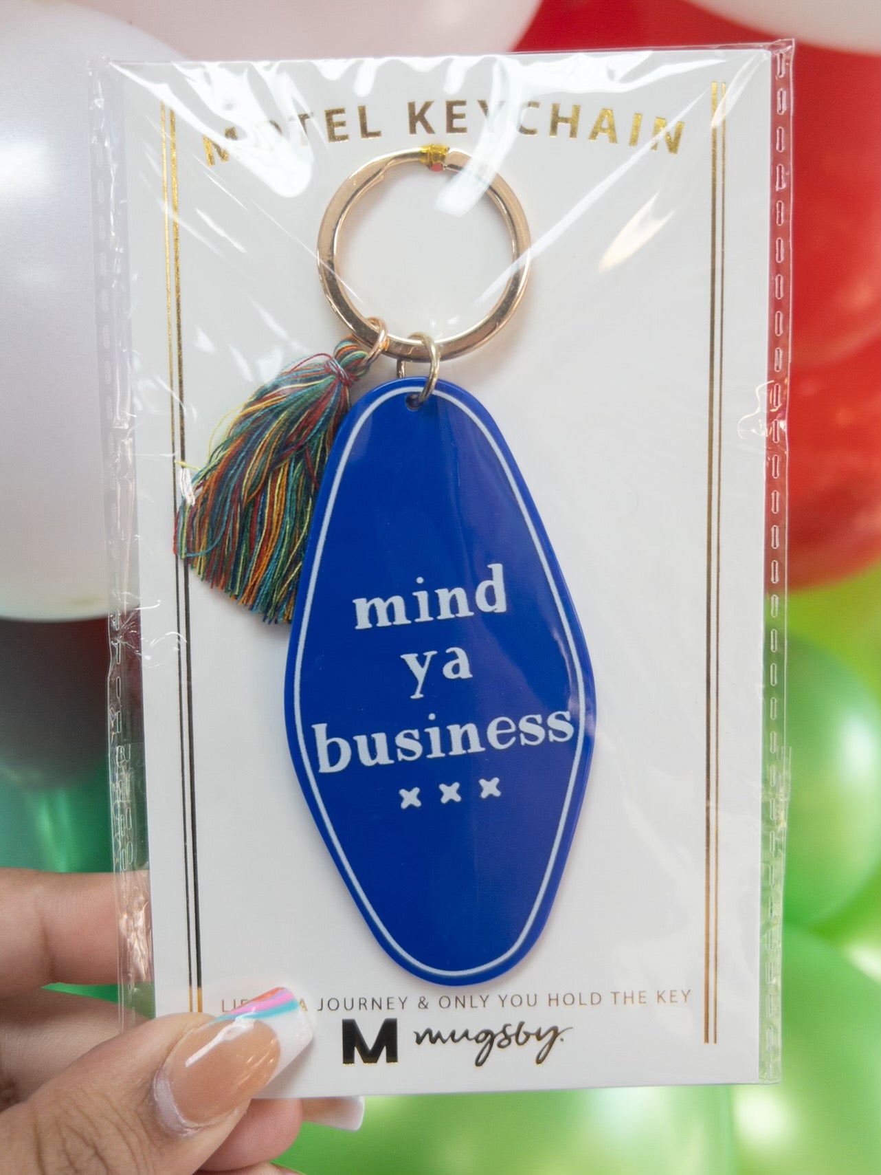 MIND YA BUSINESS KEYCHAIN