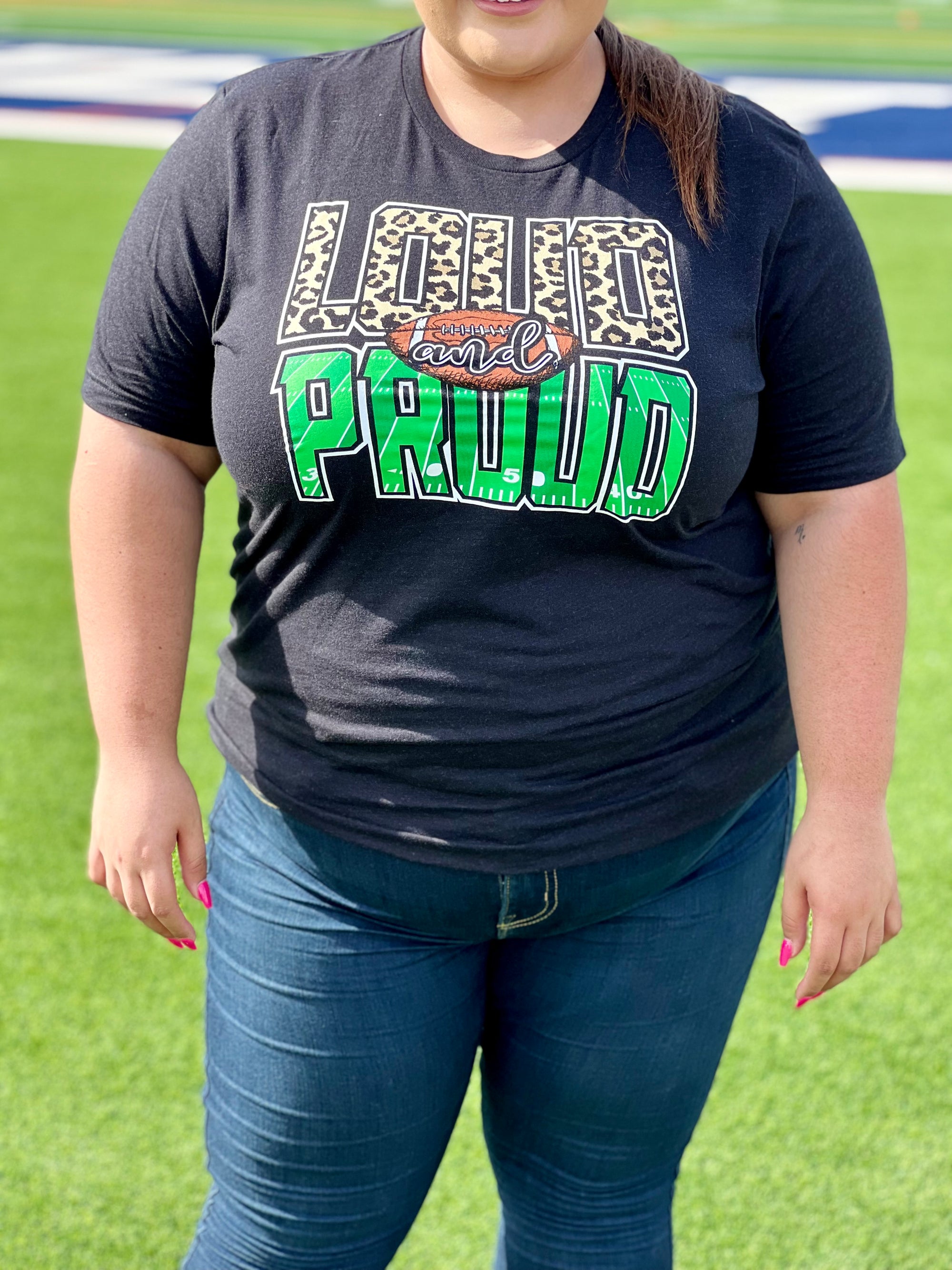 LOUD AND PROUD FOOTBALL TEE