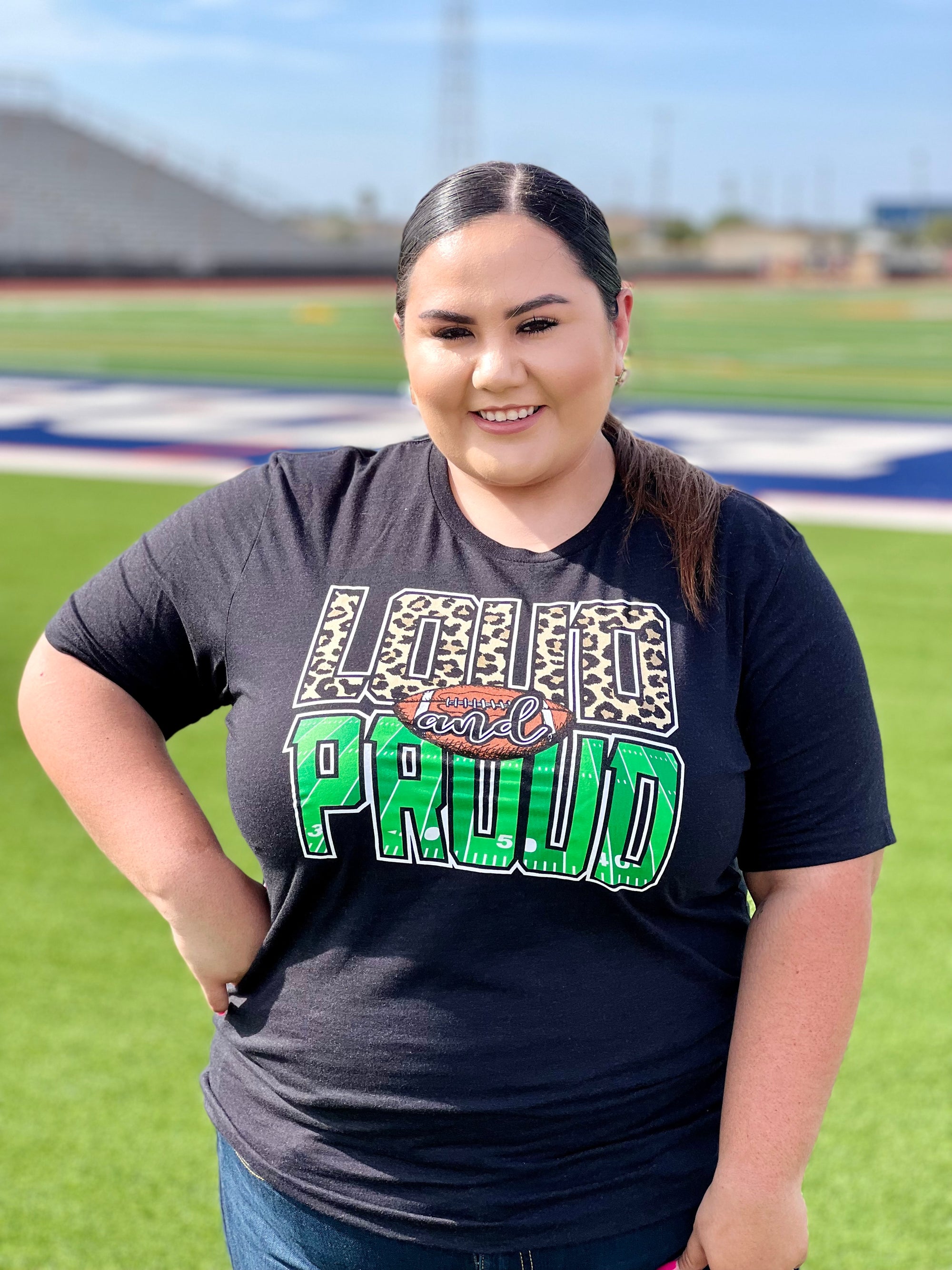 LOUD AND PROUD FOOTBALL TEE