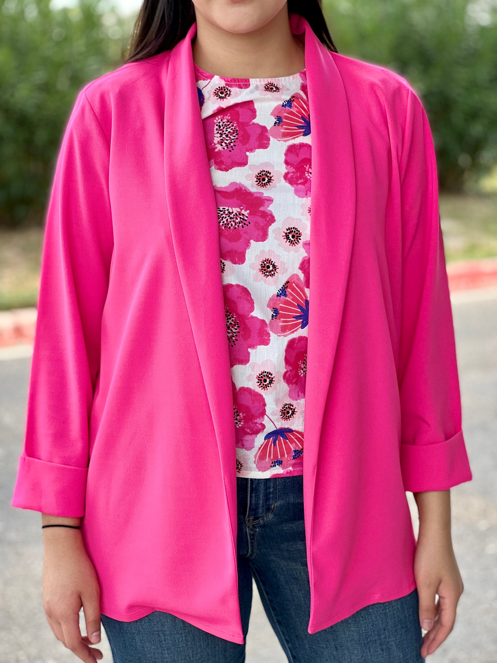 --- BARBIE PINK BLAZER