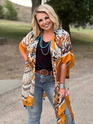 ZOEY MUSTARD KIMONO