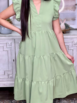 AUGUST TIERED DRESS