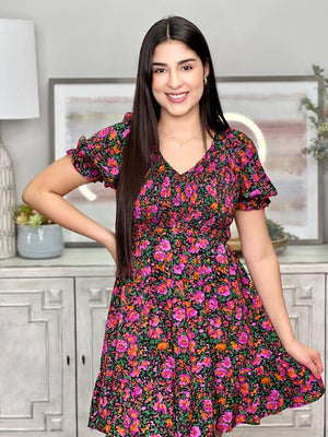 ADRIAN FLORAL DRESS