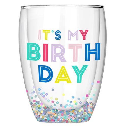 "IT'S MY BIRTHDAY" WINE GLASS