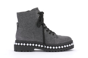 JESSICA SIMPSON EILIR BOOT IN PEWTER