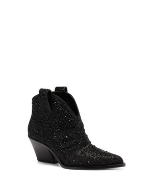 JESSICA SIMPSON ZADIE BLACK GLITTER BOOTS