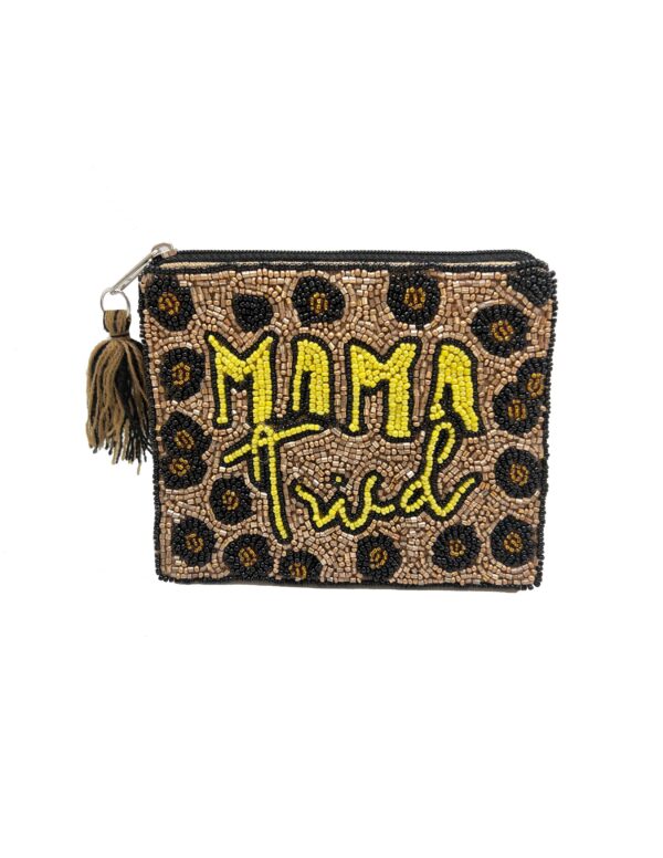 MAMA TRIED BEADED LA CHIC COIN BAG