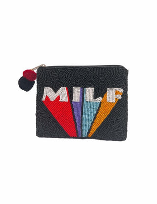 MILF BEADED LA CHIC COIN BAG