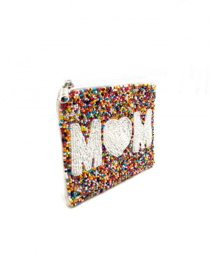 MULTI MOM BEADED LA CHIC COIN BAG