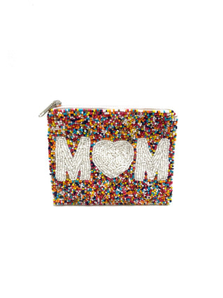 MULTI MOM BEADED LA CHIC COIN BAG