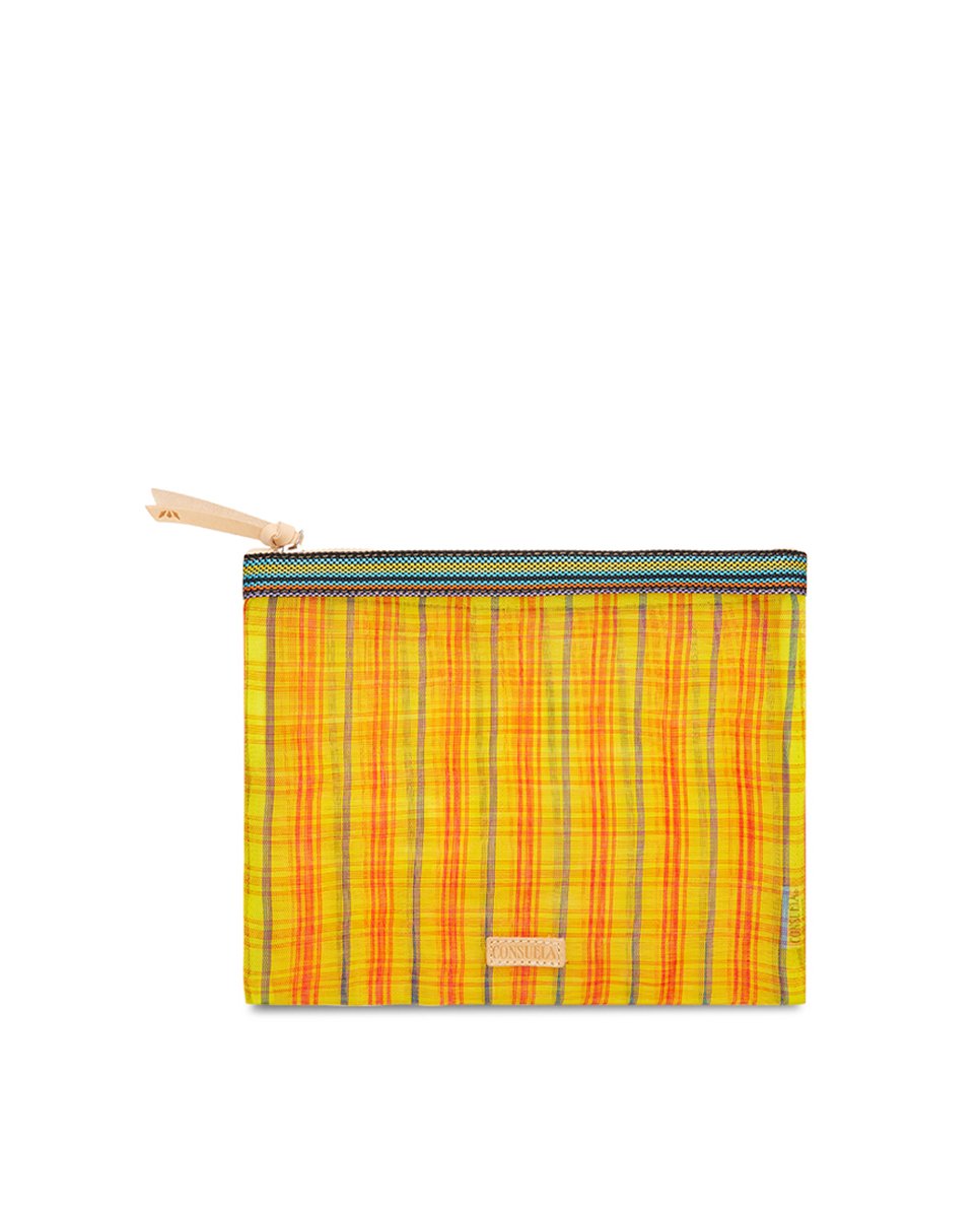 PAULA LARGE SLIM ZIP POUCH