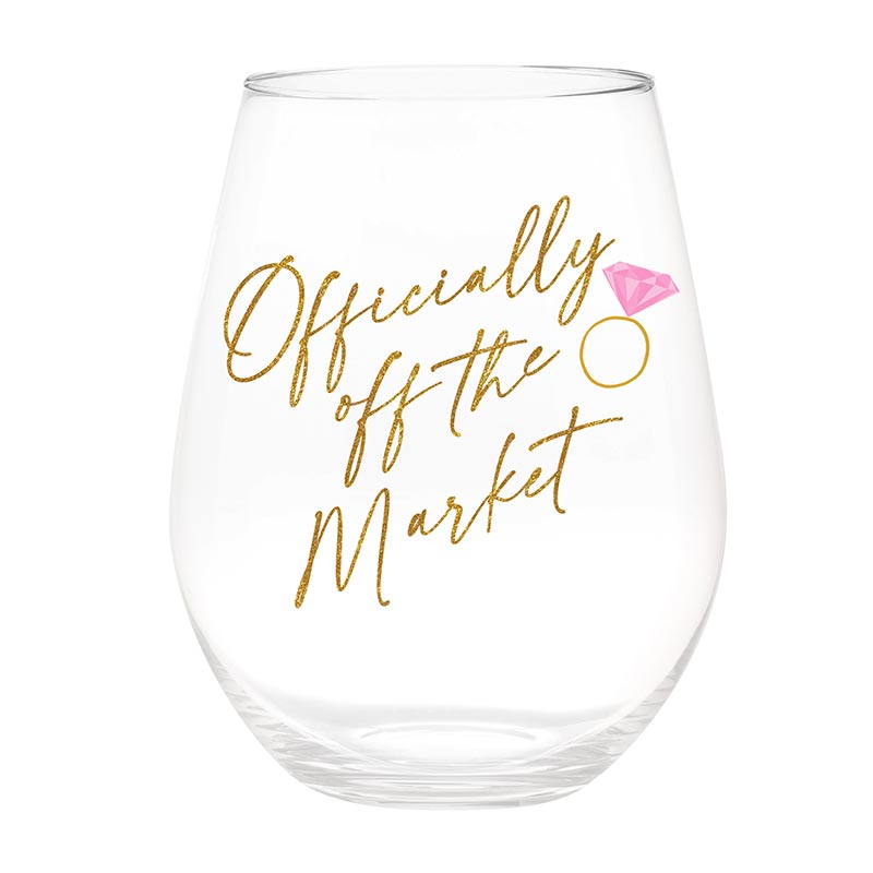 BRIDE " OFF THE MARKET WINE GLASS