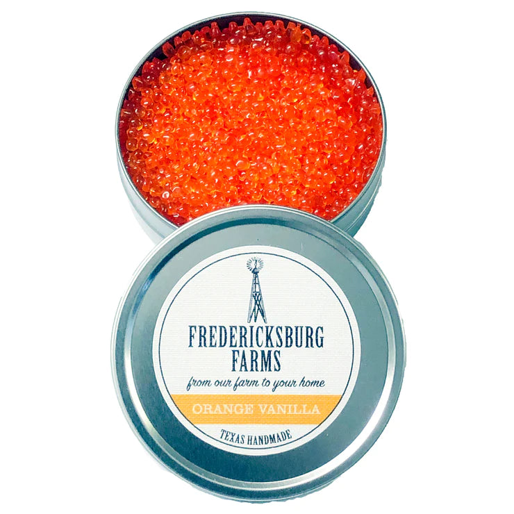 Fredericksburg Farms Orange Vanilla Freshie Tin