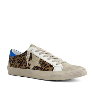 PILAR LEOPARD PRINT SNEAKERS