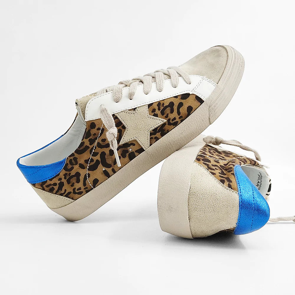 PILAR LEOPARD PRINT SNEAKERS