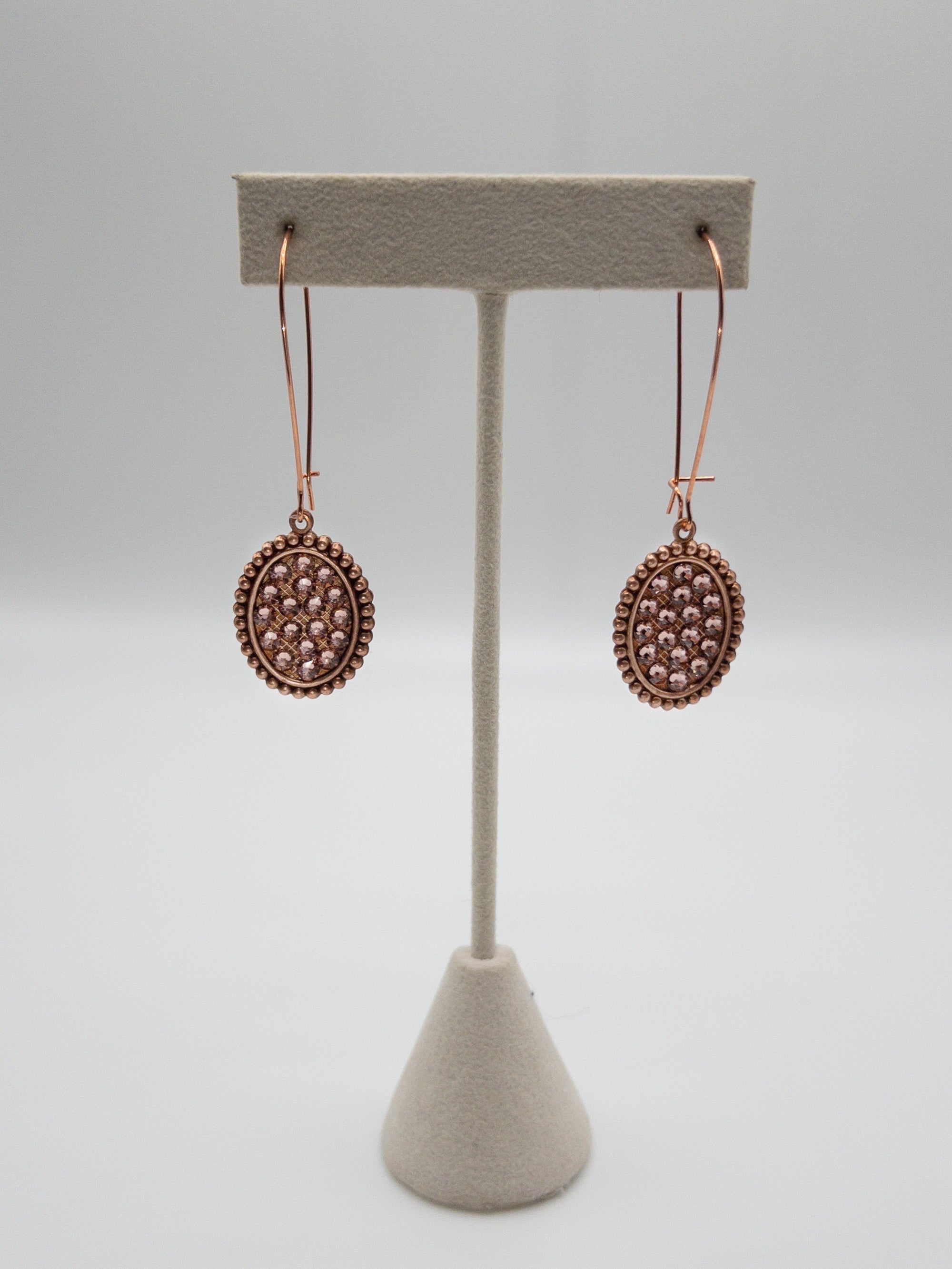 ROSE BROWN WESTERN PINK PANACHE DANGLES