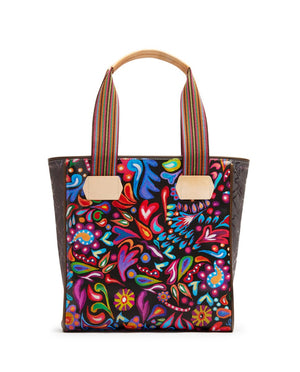 SOPHIA BLACK SWIRLY CLASSIC TOTE