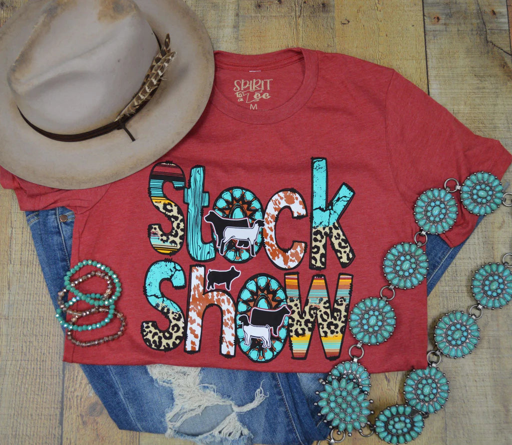 Stock Show Serape & Animal Print Tee