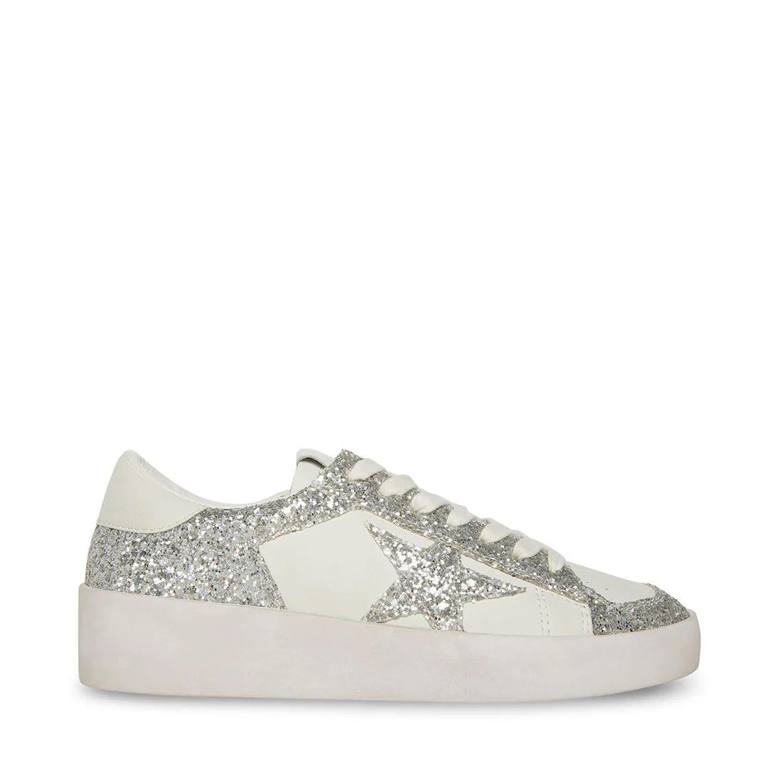 STEVE MADDEN PERONA SILVER GLITTER