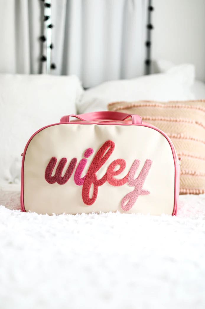 DUFFLE BAG CREAM WIFEY