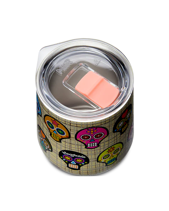 SUGAR SKULLS 10 OZ WINE TUMBLER