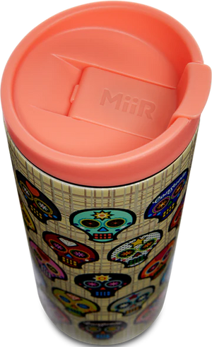 SUGAR SKULLS 16 OZ TRAVEL TUMBLER