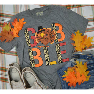 GOBBLE SPLIT LETTER TEE