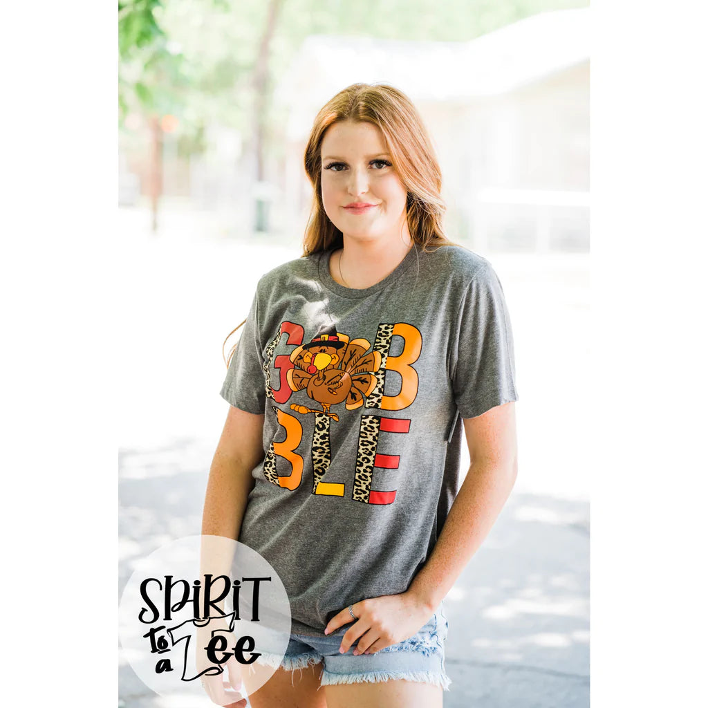 GOBBLE SPLIT LETTER TEE