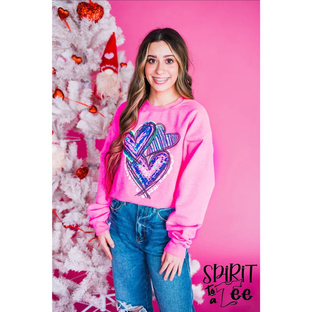 TRIPLE HEARTS SWEATSHIRT