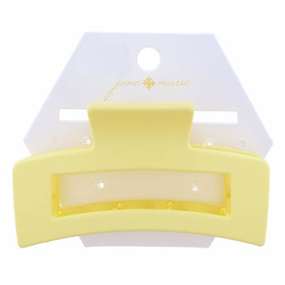 JANE MARIE RECTANGLE HAIR CLIP YELLOW