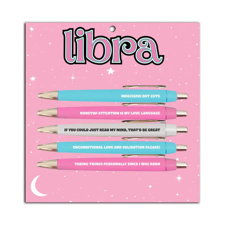 Libra Pen Set (astrology, zodiac, funny, gift, friend)