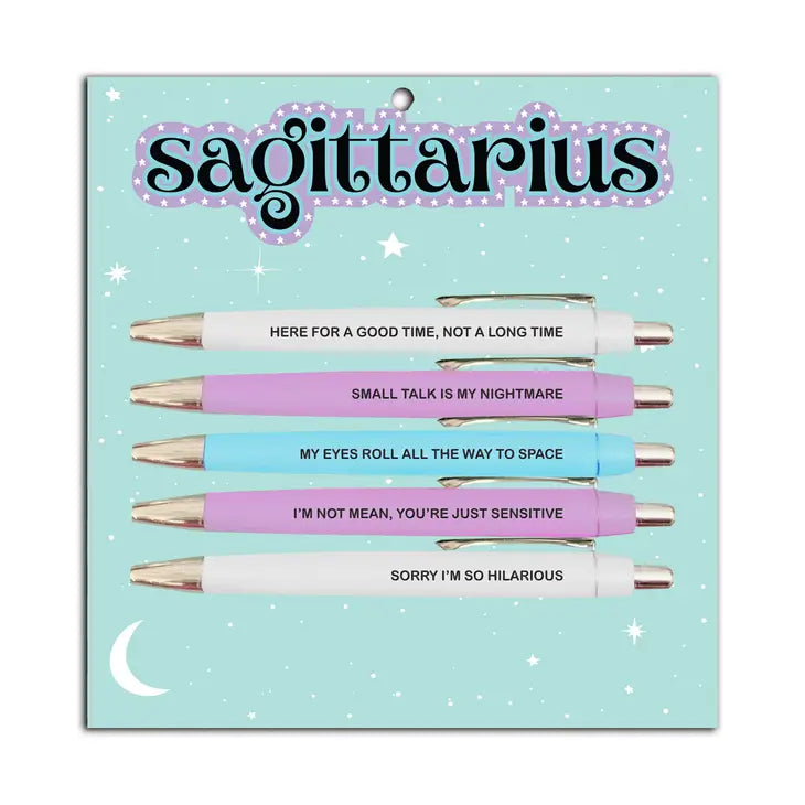 Sagittarius Pen Set (astrology, zodiac, funny, gift, friend)
